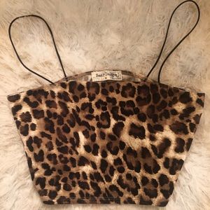 Leapord crop top
